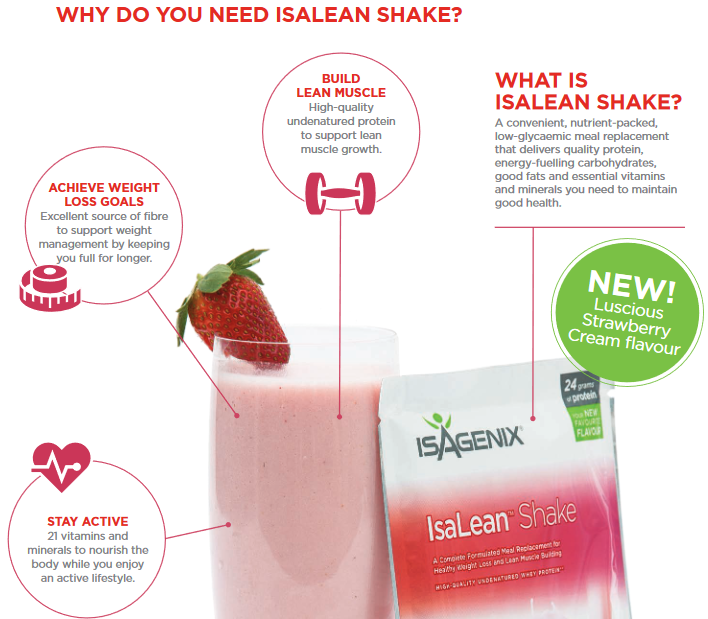 Isagenix IsaLean Shake - Meal Replacement Protein Shake Supports Healthy  Weight & Muscle Growth - Protein Powder Enriched with 23 Vitamins - Creamy