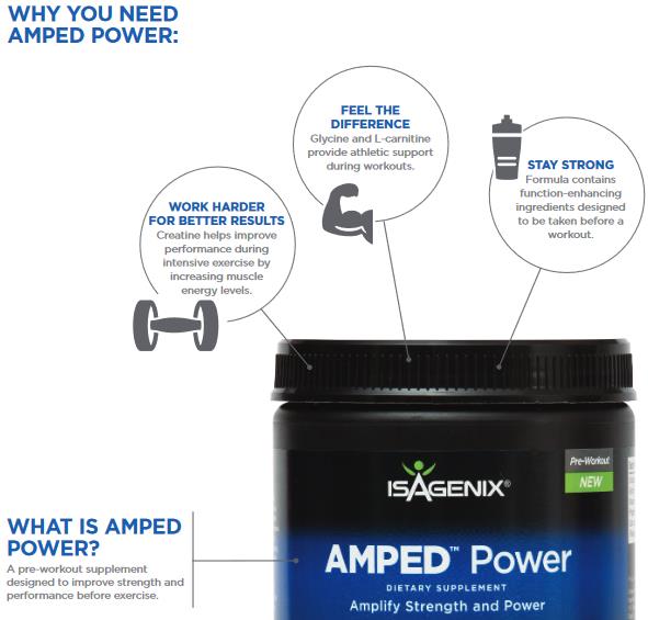 Benefits of Isagenix AMPED Power