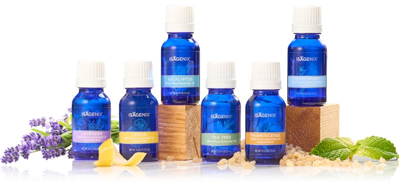 Range of Isagenix Essence Essential Oils