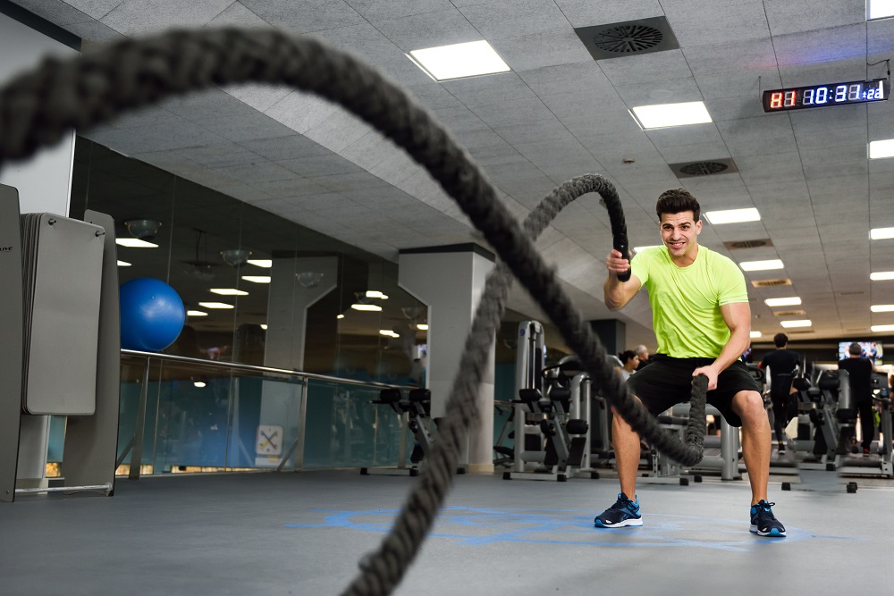 Battles ropes are an excellent HIIT workout